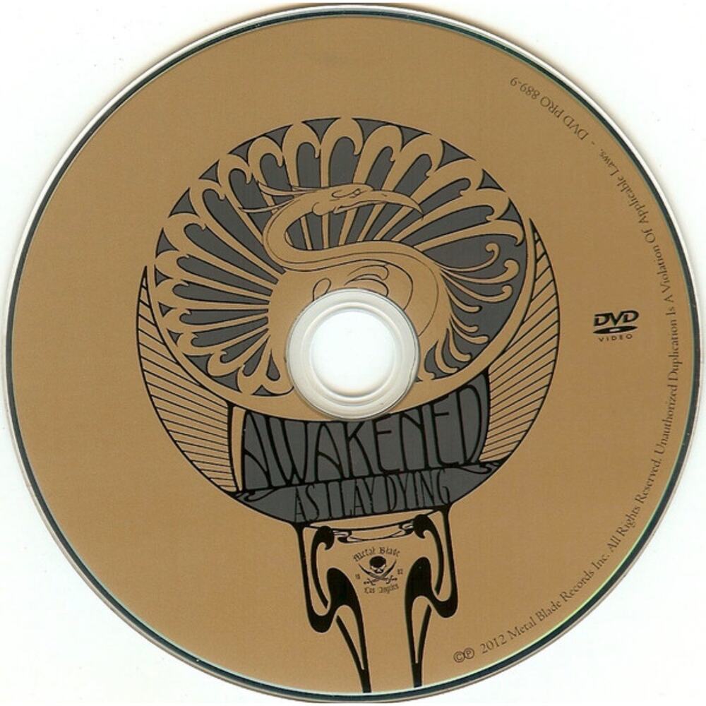 AS I LAY DYING Awakened DVD ONLY 2010 Metal Blade Records NO CD or Cover